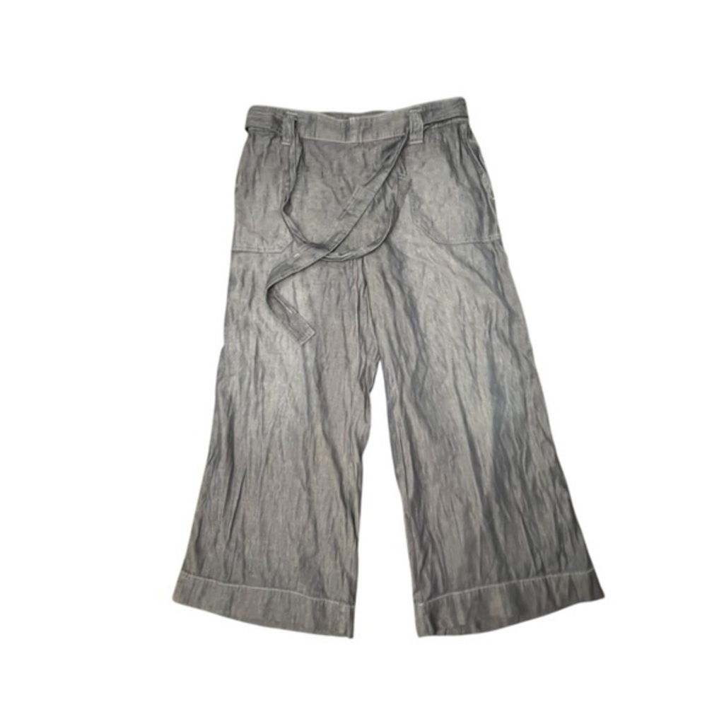 NWT Soundstyle Cotton‎ Pull On Beach Pants Wide Leg Medium Belted  Lightweight
